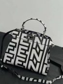 1:1 Replica Peekaboo Iseeu Small Bag Black And White For Women 10.5in/ 27cm