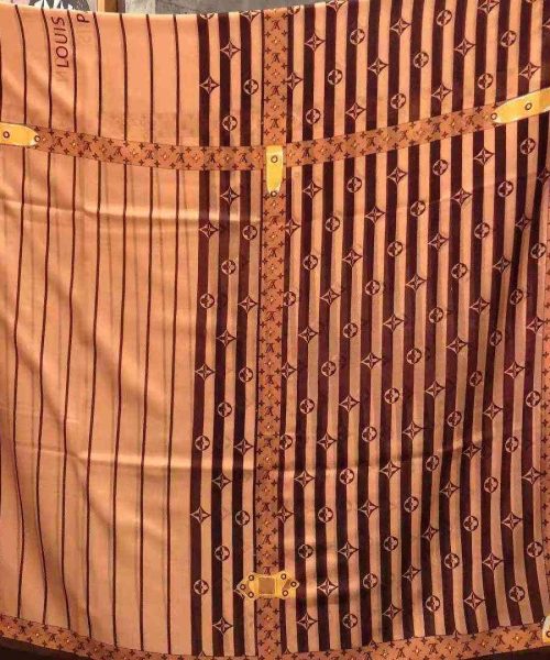 Plaid Denim Shawl Brown For Women