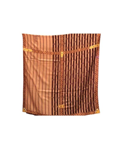 Plaid Denim Shawl Brown For Women