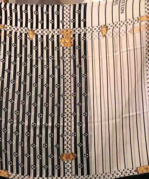 Plaid Denim Shawl White And Black For Women