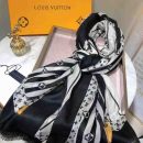 Plaid Denim Shawl White And Black For Women