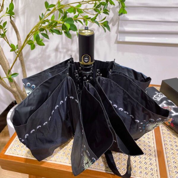 Pluie De H Umbrella With Logo Horse Black
