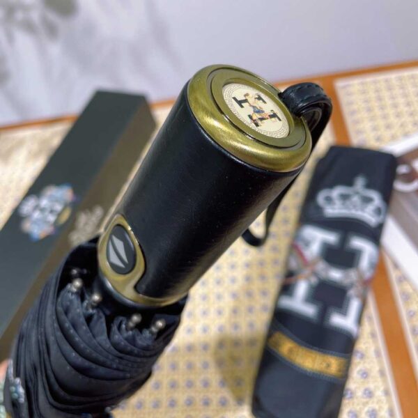 Pluie De H Umbrella With Logo Horse Black