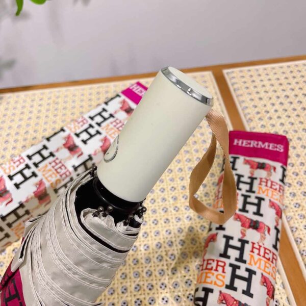 Pluie De H Umbrella With Logo Horse White