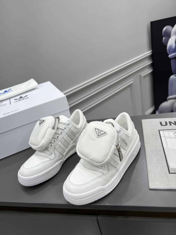 Prada Adidas For Prada Re-Nylon Forum Sneakers White For Women 1.6in/40mm PRD 2EG390_3LJX_F01CD