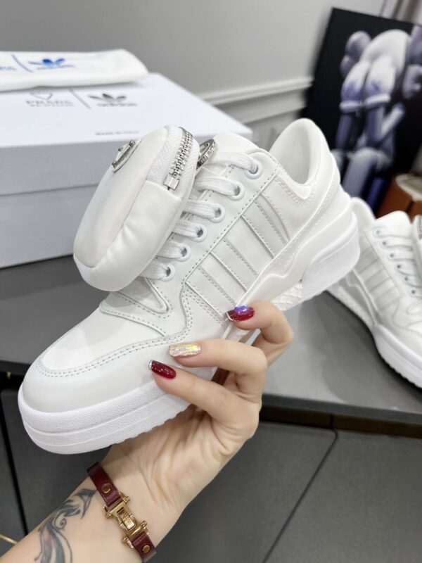 Prada Adidas For Prada Re-Nylon Forum Sneakers White For Women 1.6in/40mm PRD 2EG390_3LJX_F01CD