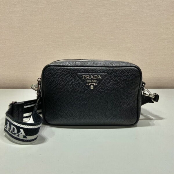 Prada Bag With Shoulder Strap Black For Women, Women's Bags 8.6in/22cm 1BH082_2DKV_F0002_V_3OM