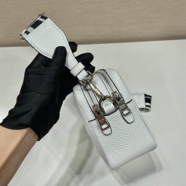 Prada Bag With Shoulder Strap White For Women, Women's Bags 8.6in/22cm 1BH082_2DKV_F0009_V_3OM