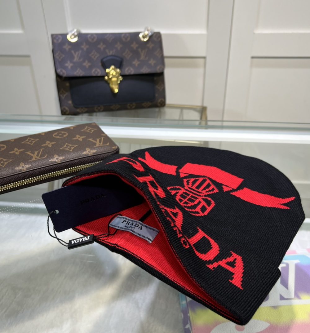 Prada Beanie In Black