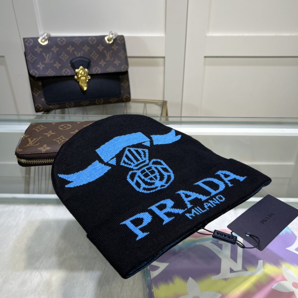 Prada Beanie In Black - Image 4