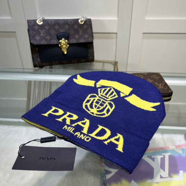 Prada Beanie In Blue