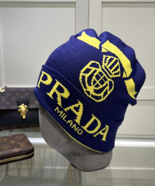 Prada Beanie In Blue