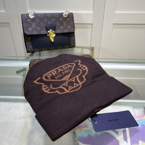 Prada Beanie In Brown