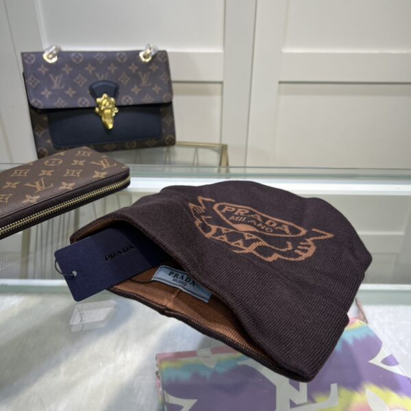 Prada Beanie In Brown