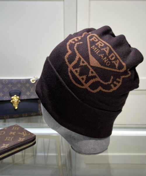 Prada Beanie In Brown