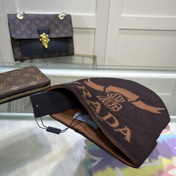 Prada Beanie In Brown