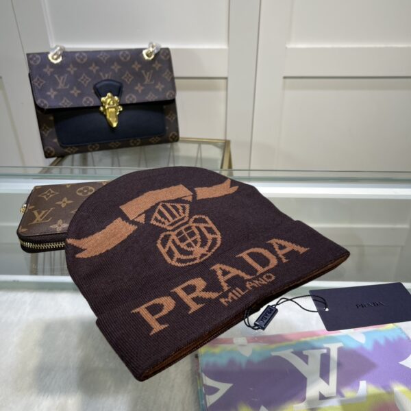 Prada Beanie In Brown