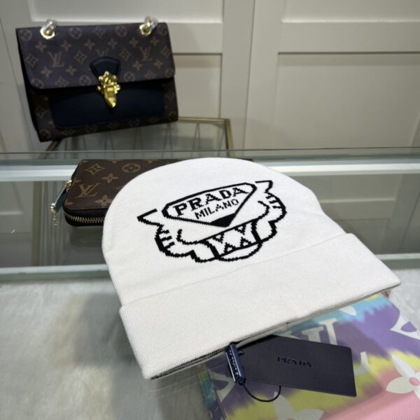 Prada Beanie In White