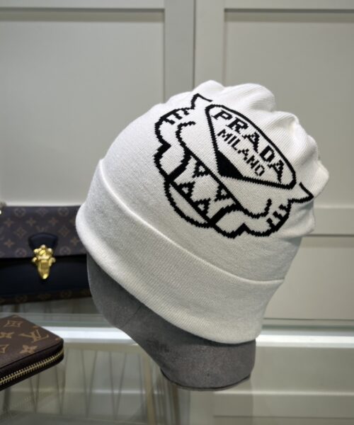 Prada Beanie In White