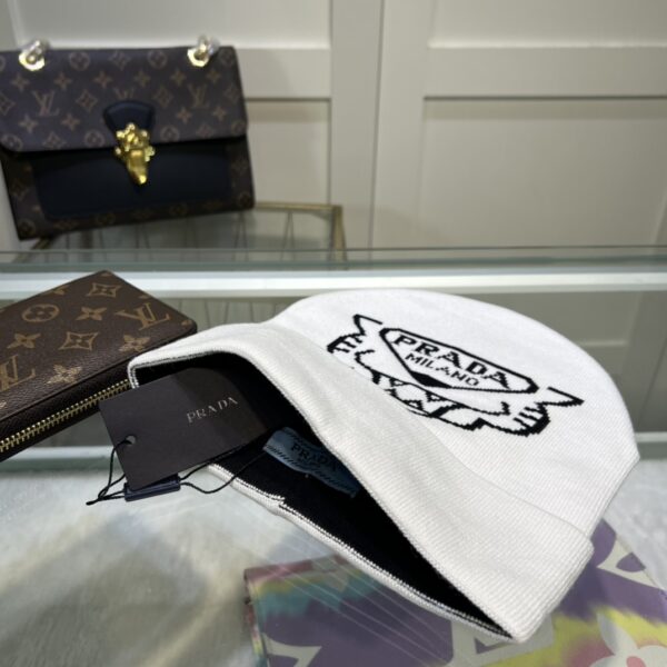 Prada Beanie In White