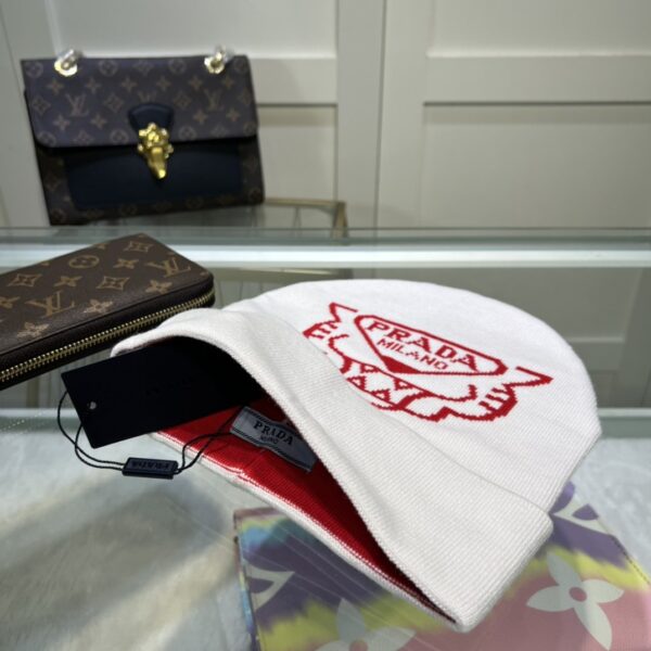Prada Beanie In White