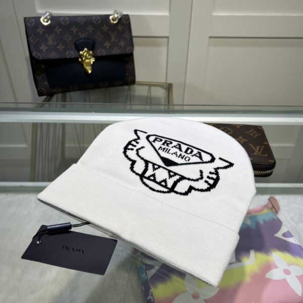 Prada Beanie In White