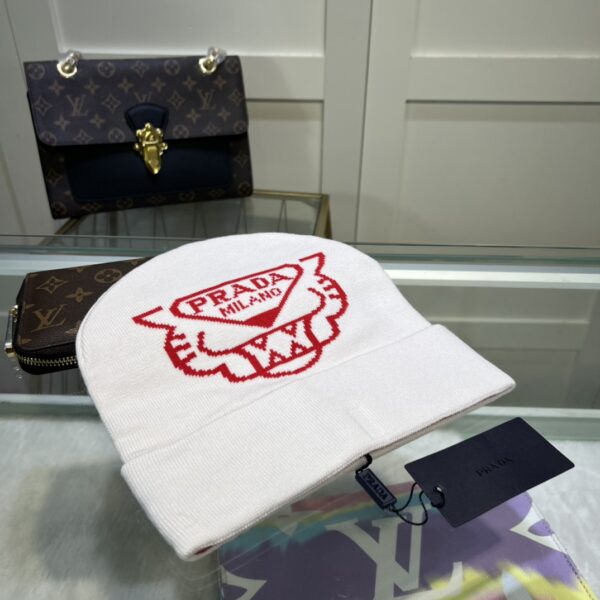 Prada Beanie In White