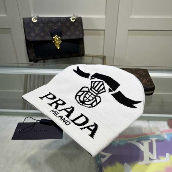 Prada Beanie In White
