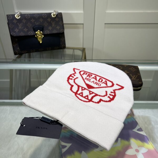 Prada Beanie In White