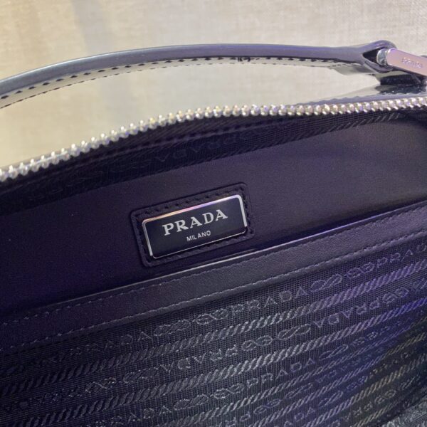 Prada Brique Saffiano Bag Black For Women, Women's Bags 8.6in/22cm 2VH069_9Z2_F0002_V_YMI