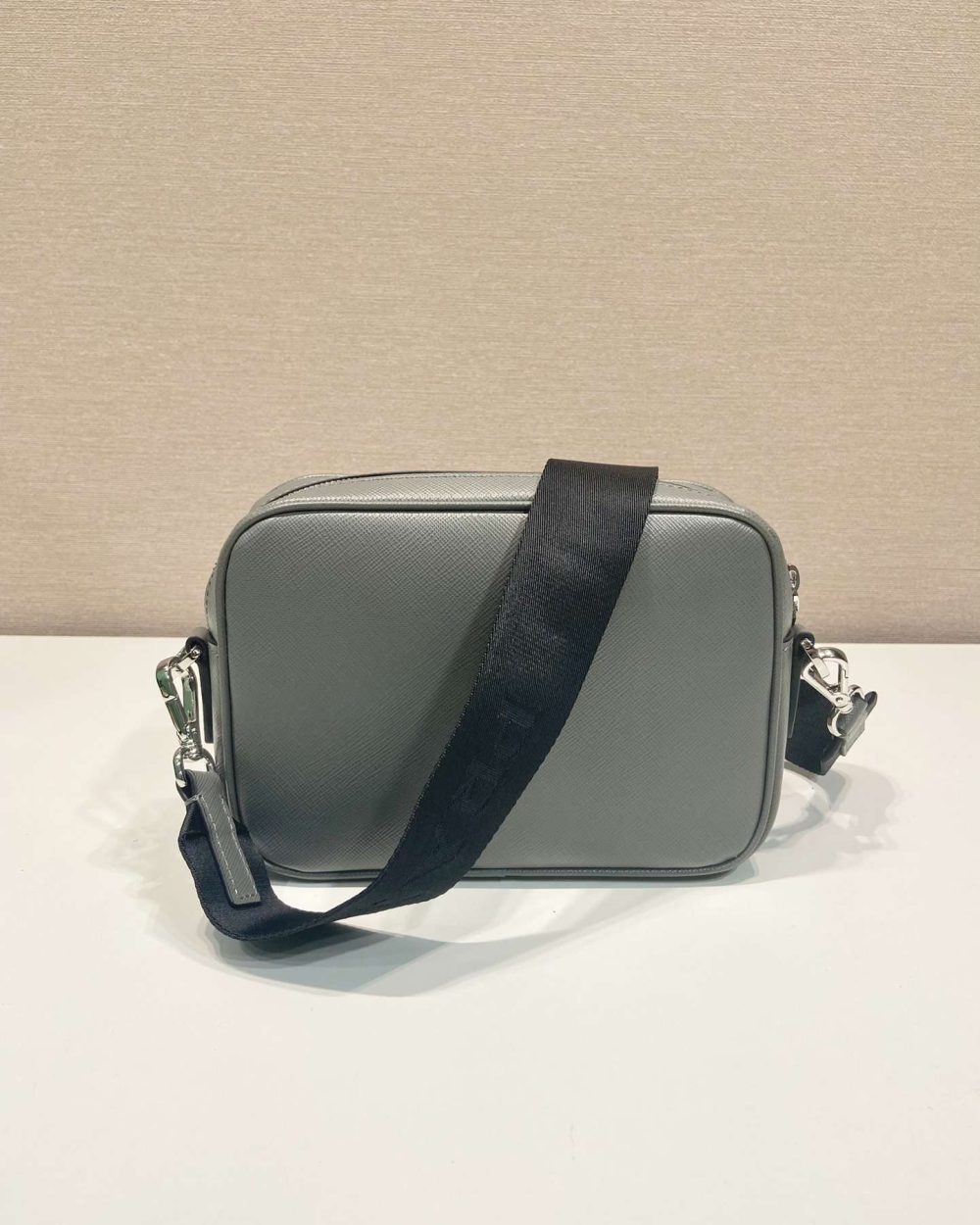 Prada Brique Saffiano Bag Grey For Women 7.9in/20m