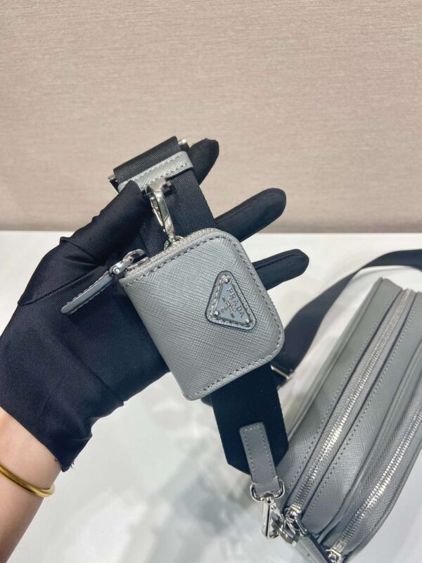 Prada Brique Saffiano Bag Grey For Women 7.9in/20m