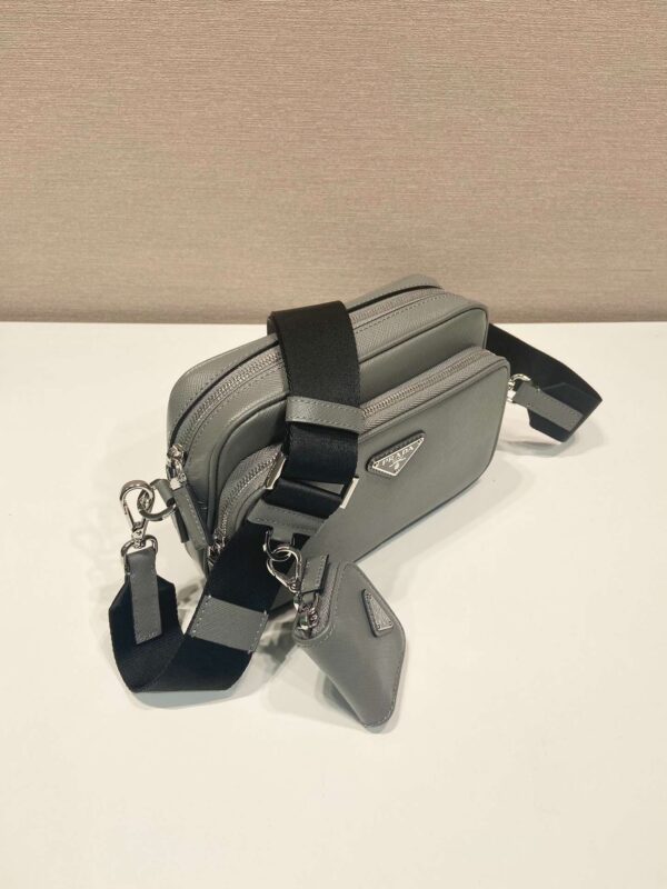 Prada Brique Saffiano Bag Grey For Women 7.9in/20m