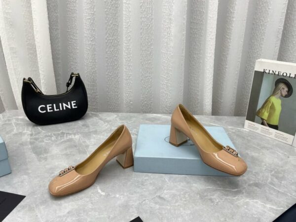 Prada Brushed Pumps Beige For Women 2.5in/65mm PRD