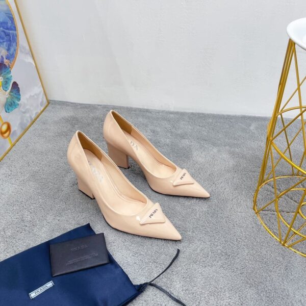 Prada Brushed Pumps Beige For Women PRD
