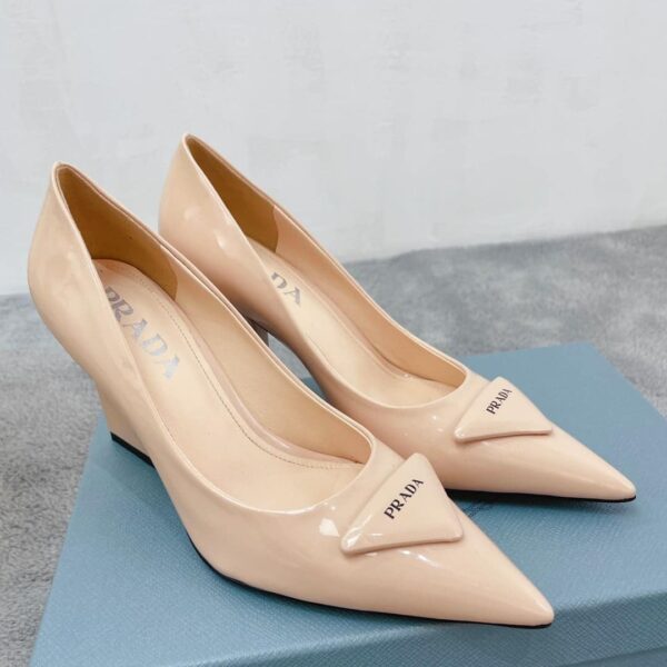 Prada Brushed Pumps Beige For Women PRD