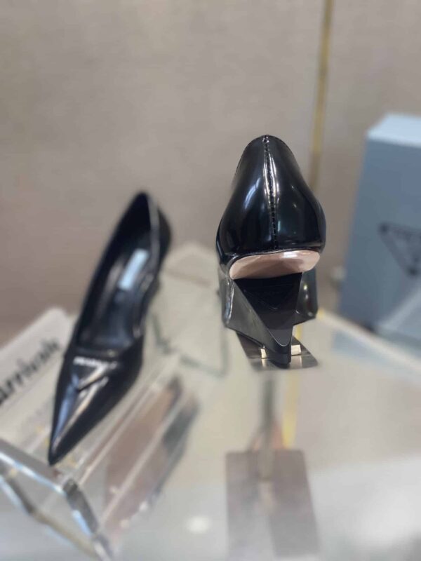 Prada Brushed Pumps Black For Women 2.6in/65mm PRD
