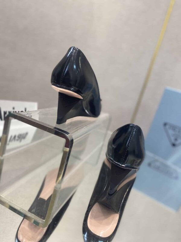 Prada Brushed Pumps Black For Women 2.6in/65mm PRD