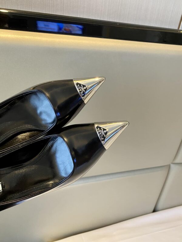 Prada Brushed Pumps Black For Women 2.9in/75mm PRD