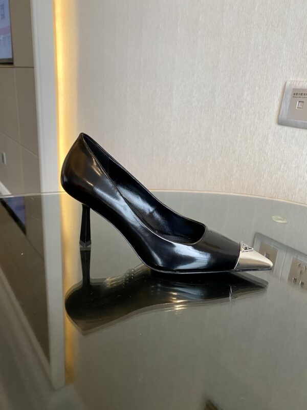 Prada Brushed Pumps Black For Women 2.9in/75mm PRD