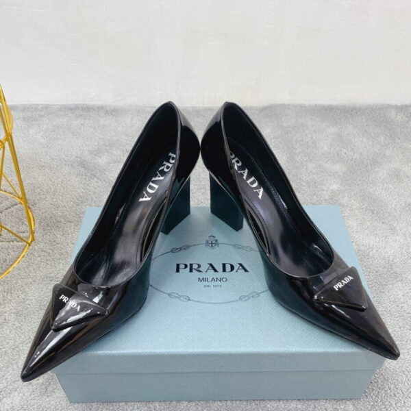 Prada Brushed Pumps Black For Women PRD