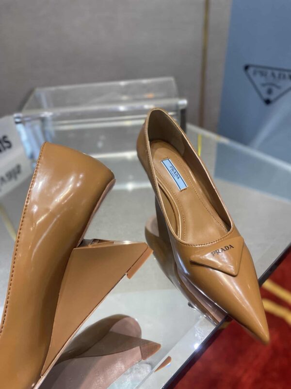 Prada Brushed Pumps Brown For Women 2.6in/65mm PRD