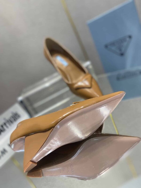 Prada Brushed Pumps Brown For Women 2.6in/65mm PRD