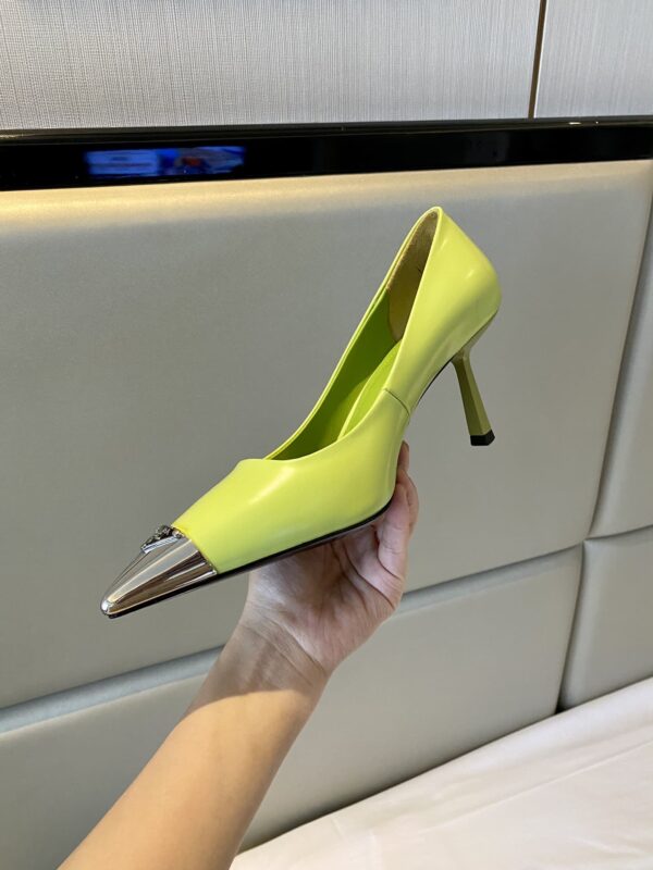 Prada Brushed Pumps Green For Women 2.9in/75mm PRD