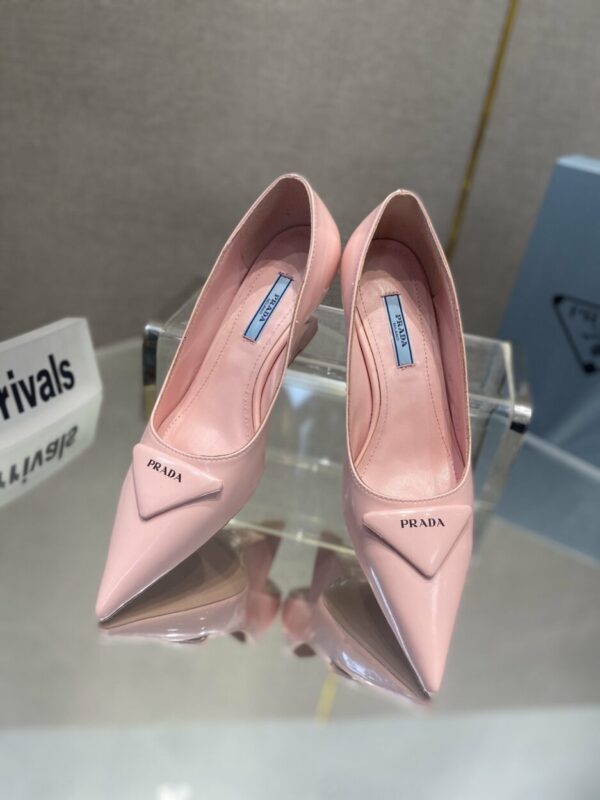Prada Brushed Pumps Pink For Women 2.6in/65mm PRD