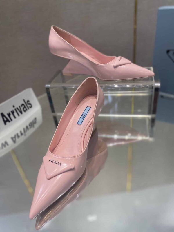 Prada Brushed Pumps Pink For Women 2.6in/65mm PRD