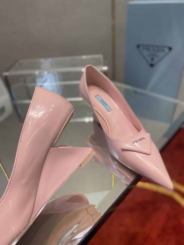 Prada Brushed Pumps Pink For Women 2.6in/65mm PRD