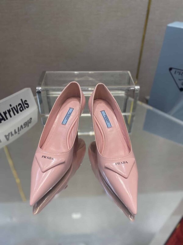Prada Brushed Pumps Pink For Women 2.6in/65mm PRD