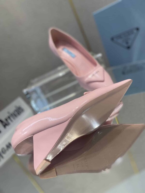 Prada Brushed Pumps Pink For Women 2.6in/65mm PRD