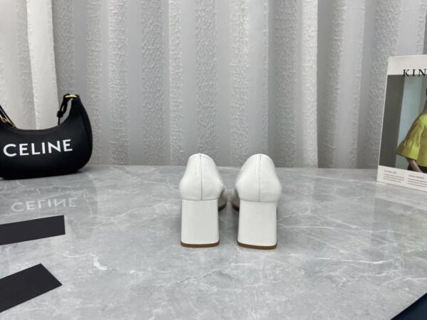 Prada Brushed Pumps White For Women 2.5in/65mm PRD